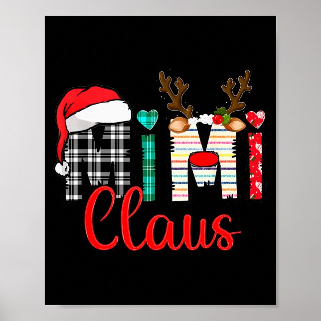 Mimi Claus Reindeer Christmas  Poster (Vorne)
