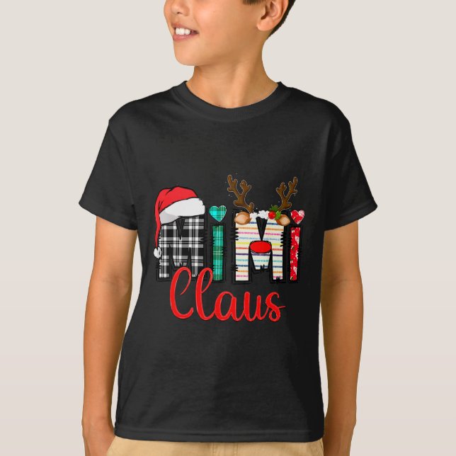 Mimi Claus Reindeer Christmas  T-Shirt (Vorderseite)