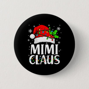 Mimi Claus-Shirt Weihnachtslicht-Pyjama-Familie Ma Button