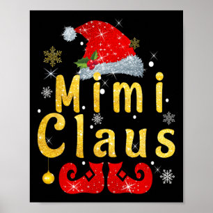 Mimi Claus Weihnachts-Weihnachtsmannmütze Matching Poster