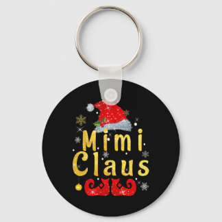 Mimi Claus Weihnachts-Weihnachtsmannmütze Matching Schlüsselanhänger