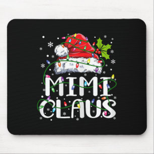Mimi Claus Weihnachtslicht Pajama Familie Matching Mousepad