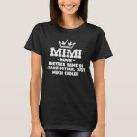 Mimi Definition Funny Oma Mutter Tagesgeschenk T-Shirt<br><div class="desc">Holen Sie sich dieses lustige Sprichwort Outfit für die beste Großmutter aller Zeiten,  die ihre bezaubernden Enkel,  Enkel,  Enkeltöchter am Muttertag oder Weihnachten,  Großeltern Tag,  Trag dies,  um deine süße Großmutter zu erkennen!</div>