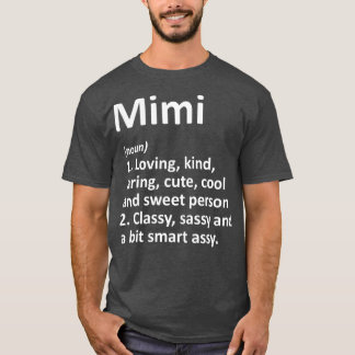 MIMI Definition Personalisiert Name Funny Birthday T-Shirt