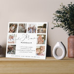 Mimi Definition Script Foto Collage Keepake Fotoplatte<br><div class="desc">Schicke deiner Oma ein wunderschönes personalisiertes Geschenk, das sie für immer schätzen wird. Die Plakette ist wie eine Wörterbuchdefinition mit "Mimi" entworfen in einem schönen handgeschriebenen schwarzen Skriptstil. Spezieller personalisierter Foto-Collage-Block für Familien-Fotos, um Ihre eigenen Fotos und Erinnerungen anzuzeigen. Unser Design zeichnet sich durch ein einfaches 8-Foto-Collage-Design aus. Personalisieren Sie...</div>