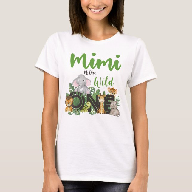 Mimi der Wilden Ein-Safari-Tiere T-Shirt (Vorderseite)