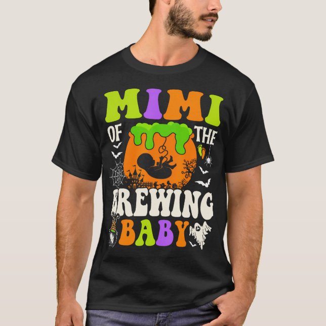 Mimi des Brewing Baby Halloween Pregnancy Baby T-Shirt (Vorderseite)