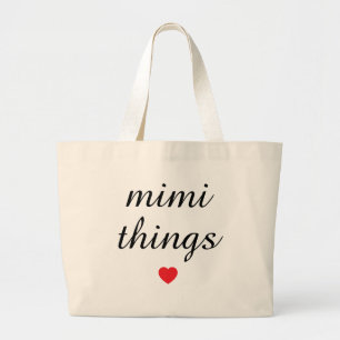 Mimi-Dinge Oma Geschenk personalisiert Jumbo Stoffbeutel