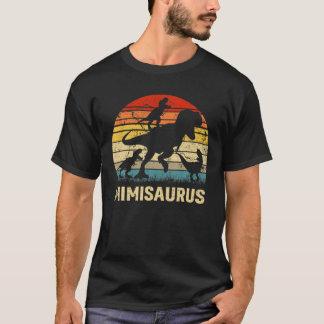 Mimi Dinosaurier Mimisaurus 3 Drei Kinder Weihnach T-Shirt