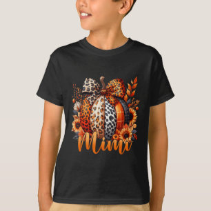 Mimi Erntedank Leopard Pumpkin Sonnenblumencoquet T-Shirt
