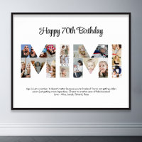 Mimi Foto Collage Letter Cutout Oma Birthday