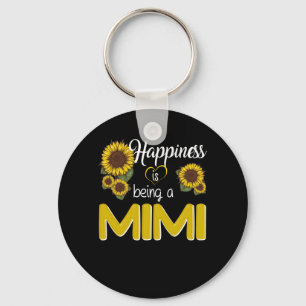 Mimi-Geschenk  Glück ist eine MiMi Sonnenblume Schlüsselanhänger