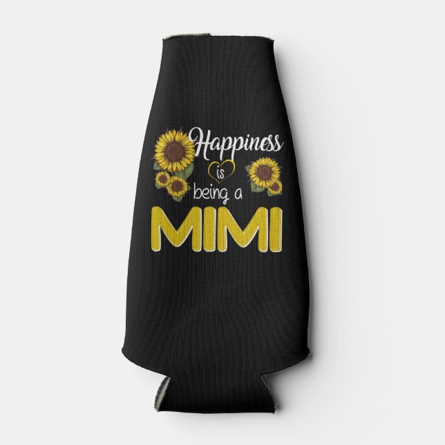 Mimi Gift | Glück ist eine MiMi Sonnenblume Flaschenkühler (Vorderseite)