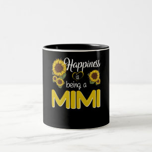 Mimi Gift   Glück ist eine MiMi Sonnenblume Zweifarbige Tasse