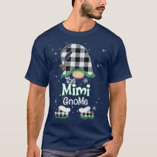 Mimi Gnome Buffalo Kariert Matching Christmas Paja T-Shirt