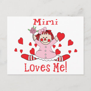 Mimi Liebe Rag Doll Postkarte