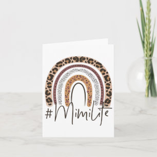 Mimi Life Oma Cheetah Leopard Frauen Weihnachten Karte