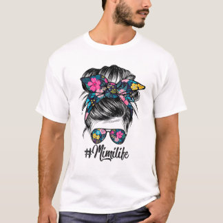 Mimi Life Unordentlicher Haarknoten T-Shirt