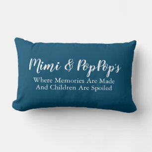 Mimi Pop Pop Place Zuhause Grandparent Lumbar Pill Lendenkissen