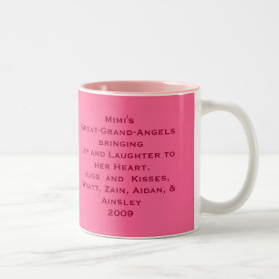 mimi Tasse, Mimis kleine Engel bringingJoy und… Zweifarbige Tasse