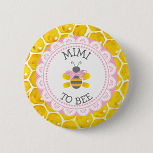 Mimi to Bee Baby Showbutton Button