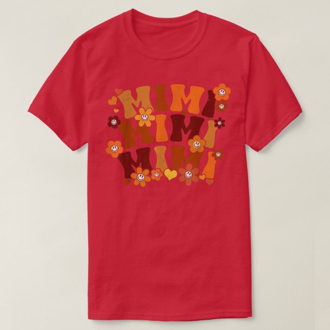 Mimi Vintage Daisy Blume Funny Thanksg T-Shirt (Design vorne)