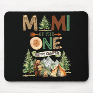 Mimi vom glücklichen Camper 1. Geburtstag Camping Mousepad
