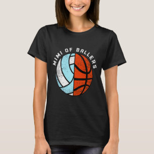 Mimi von Ballern lustiger Volleyball Basketball Mi T-Shirt