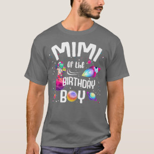 Mimi von der Geburtstagsjunge Astronautenraumfamil T-Shirt