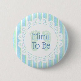 Mimi zu Blue Green Baby Showknopf Button