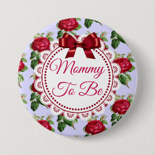 Mimi zu floralen Burgundy-Rose Button
