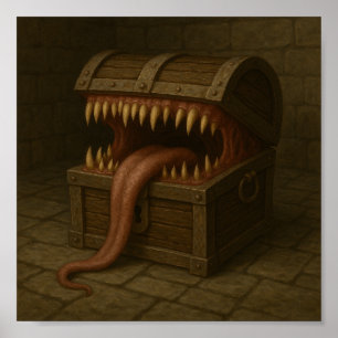 Mimic Treasure Chest - Die ultimative Überraschung Poster