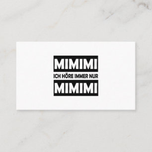 MIMIMI - Geschenkidee Visitenkarte