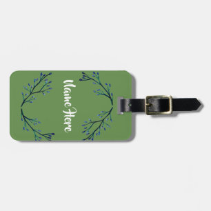 Miminal Floral Luggage Tags Gepäckanhänger