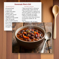Mimis Chili-Rezeptkarte