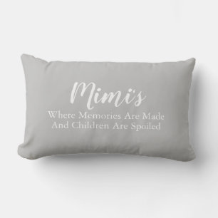Mimi's Home Memories Grand-parent Lumbar Coussin
