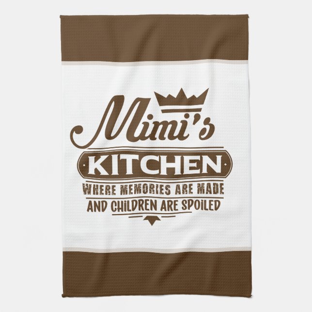 MiMi's kitchen word art  Geschirrtuch (Vertikal)