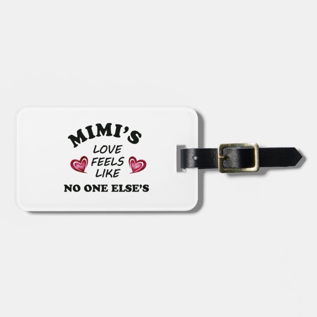 Mimis Liebe Gepäckanhänger (Vorderseite horizontal)