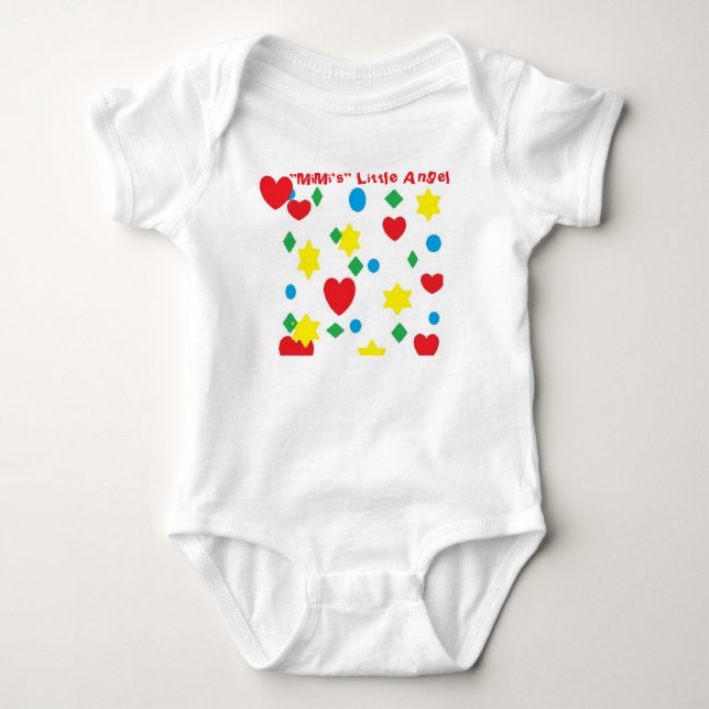 "MiMi's" Little Angel - Baby Jersey Bodysuit Baby Strampler (Vorderseite)