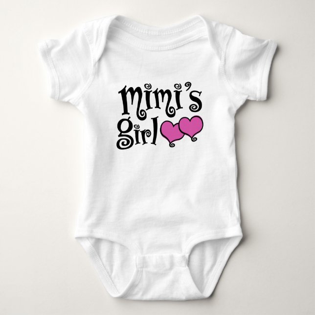 Mimis Mädchen Baby Strampler (Vorderseite)
