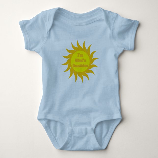 Mimis Sonnenschein Baby Strampler (Vorderseite)