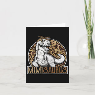 Mimisaurus Dinosaur Mimi Leopard-Shirt  Karte