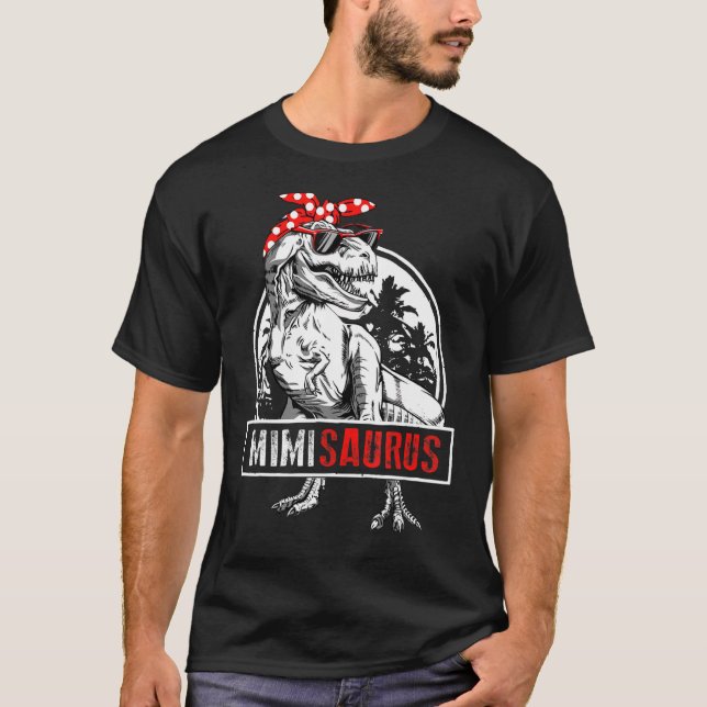 Mimisaurus T Rex Dinosaur Mimi Saurus Mutter S Day T-Shirt (Vorderseite)