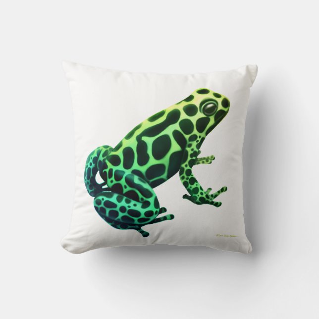 Mimisches Gift-Pfeil-Frosch-Kissen Kissen (Vorderseite)