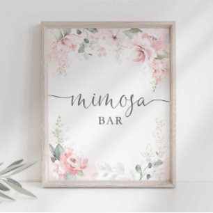 Mimosa-Bar-Party-Schild Poster