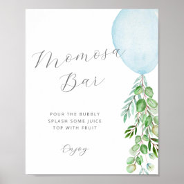 Mimosa Bar Sign Baby Shooting Game Poster