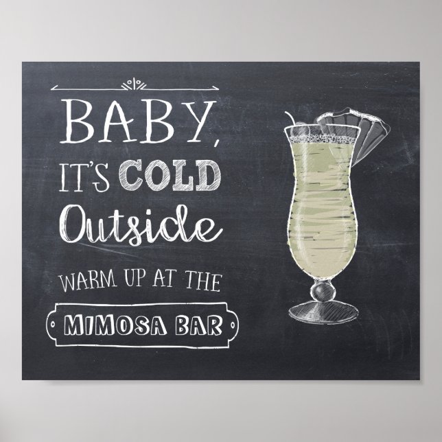 Mimosa Bar Sign Poster (Vorne)