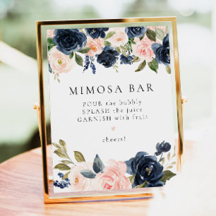 Mimosa Bar Sign Poster