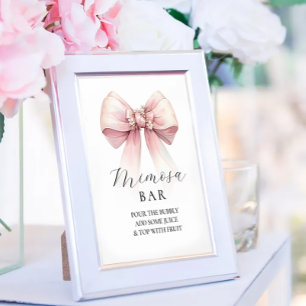 Mimosa Bar Sign Shes bindet das Brautparty des Kno Sockelschild