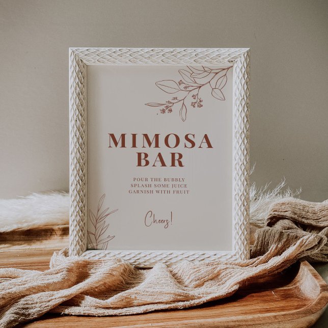Mimosa Bar Wedding Sign Poster (Von Creator hochgeladen)
